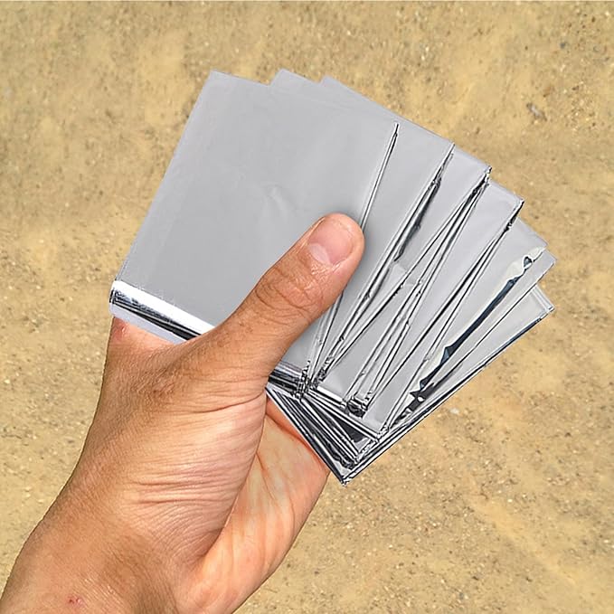 2 Pcs Plant Reflective Mylar Film, 82.6 x 55.1 Inch High Silver Plant Reflective Film, Garden Greenhouse Covering Foil Sheets for Plant Growth/First Aid/Marathon/Camping/Outdoor Survival