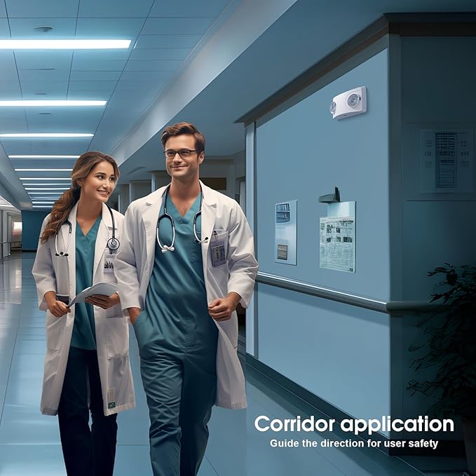 Emergency Light with Battery Backup, Commercial Hardwired Exit Lighting Fixtures, Two Adjustable Head Bug Eye LED Emergency Lighting, AC 120-277V, UL Certified (6Pack)