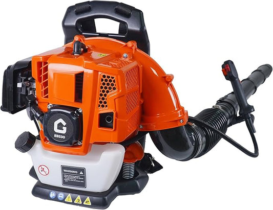 52CC Backpack Blower, 2.2-HP 2-Cycle Gas Leaf Blower with 780 CFM & 270 MPH, Backpack Leaf Blower, Powerful Clearing Performance for Wet Leaf & Debris Clean & Snow Removal