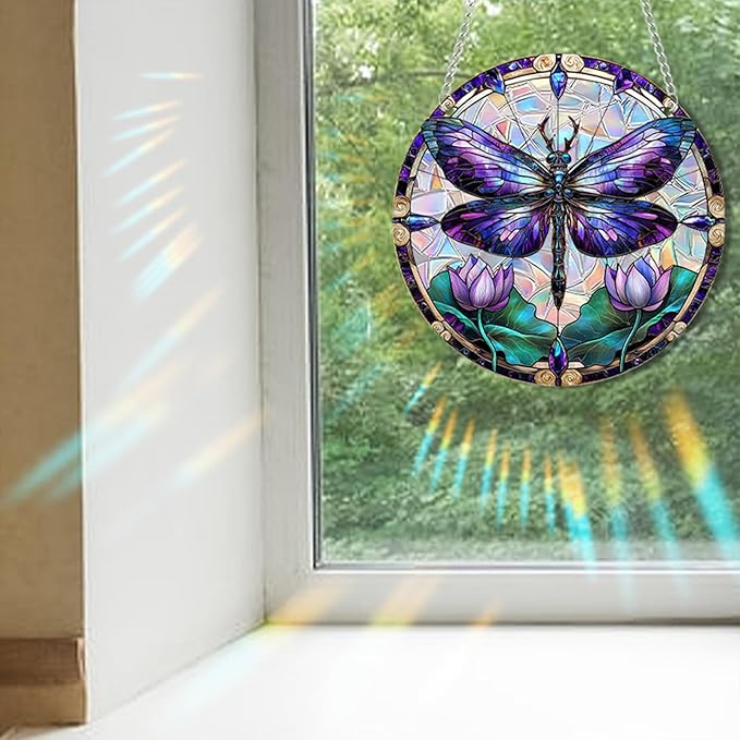 Sun Catchers Indoor Window, Acrylic Rainbow Suncatcher Window Hanging Decoration for Living Room Bedroom Summer Home Balcony Ornaments Decoration