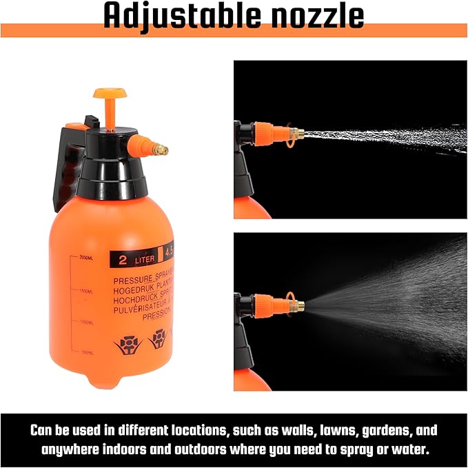 2L (0.5 Gallon) Handheld ULV Fogger Machine, Portable Fogger Sprayer Machine Hand Held Atomizer Ultra Low Volume Sprayer for Home Indoor and Outdoor Use