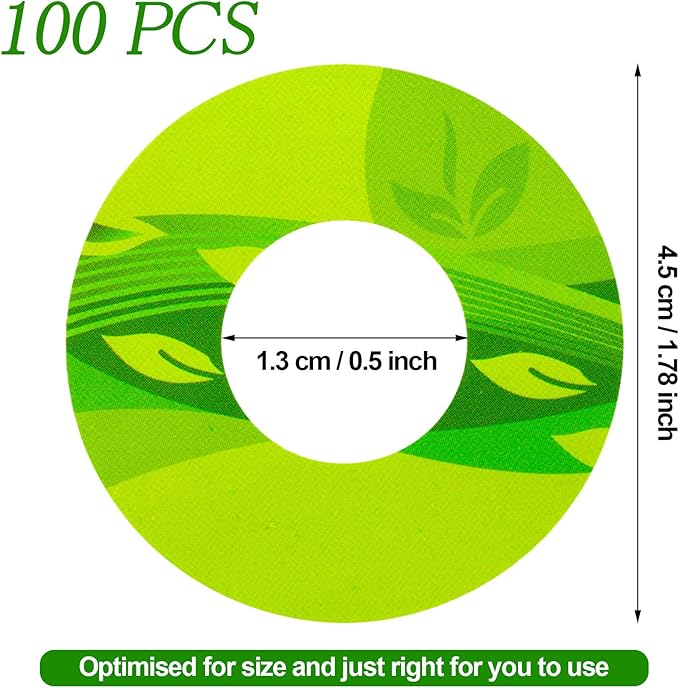 Jetec 100 Pieces Seed Pot Labels PVC Grow Baskets Stick Hydroponic Plant Label for Seedlings Seed Sticks for Understanding Plant Growth