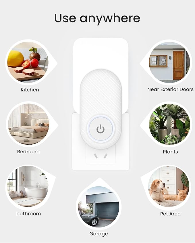 Fruit Fly Traps for Indoors - Highly Effective UV Blueish-purple Light | Plug-In Fly Trap for Flies, Fruit Flies, Moths, Gnats, and Other Flying Insects, with Exclusive Double-Sided Sticky Pads