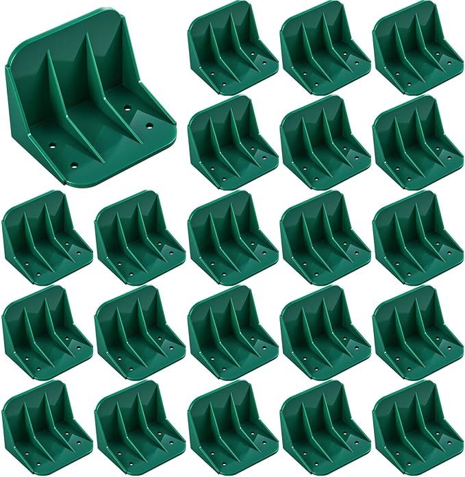 Taiyin 25 Pack Large Snow Guards for Metal Roofs 4 x 3 x 3 Inch Jumbo Ice Guard Snow Block Stops for Prevent Sliding, Without Screws or Adhesive (Green)