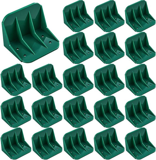 Taiyin 25 Pack Large Snow Guards for Metal Roofs 4 x 3 x 3 Inch Jumbo Ice Guard Snow Block Stops for Prevent Sliding, Without Screws or Adhesive (Green)