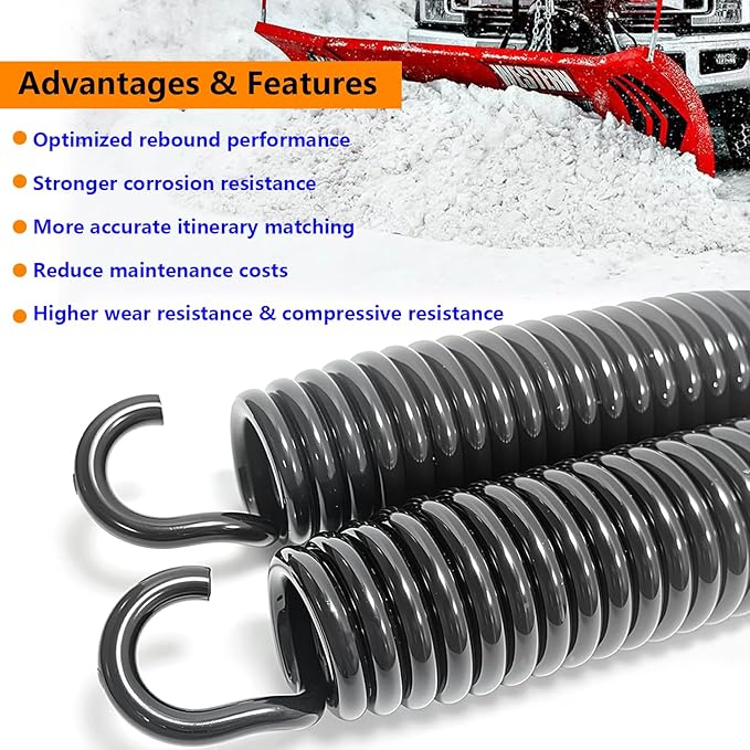 Snow Plow Trip Springs Replacement for Western C, ST Diamond Meyer BOSS Fisher Blizzard Plow Blade OEM Replaces 1302010 M07017-2 Packs