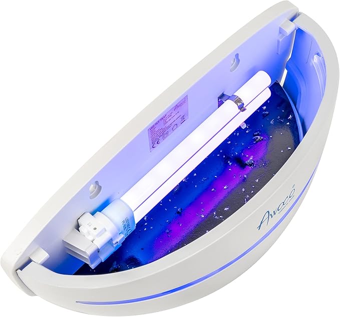 Awoco LED 5W 100V-240V Wall Mount Sconce Sticky Fly Trap Lamp for Capturing Flying Insects, Flies, Mosquitoes, and Moths (Fly Trap)