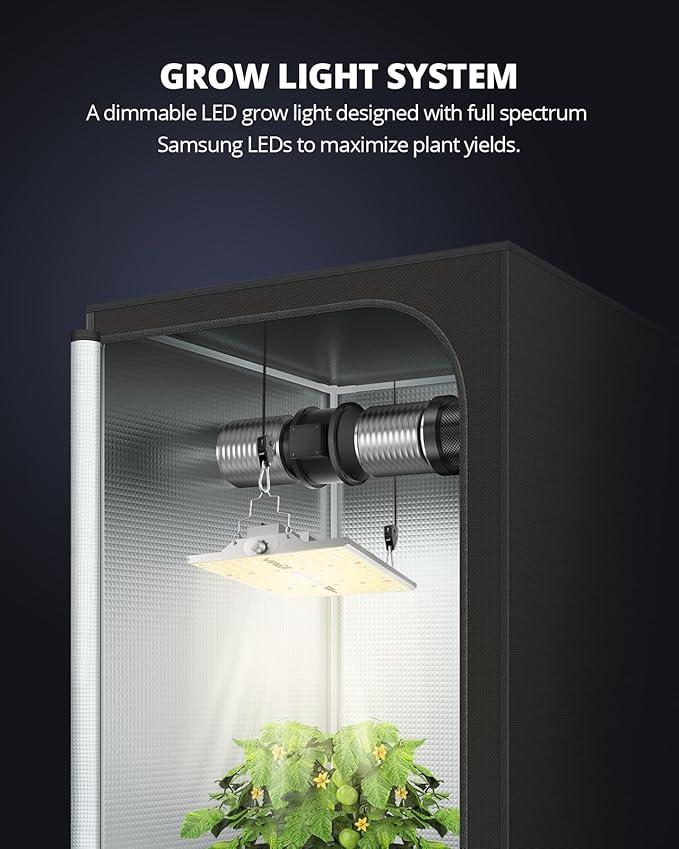 VIPARSPECTRA XS1500 LED Grow Lights for Seed Starting Compatible with Samsung LM301H Diodes and MeanWell Driver, Dimming Daisy Chain Grow Lights for Indoor Plants Full Spectrum for 2x2/3x3 Grow Tent