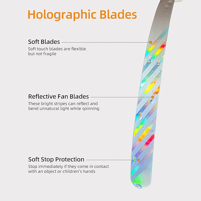 4pack Food Fan for indoor Meals,Portable Food Spinning Fan For Restaurant,Party,Picnic,Outdoor Dinner(White)