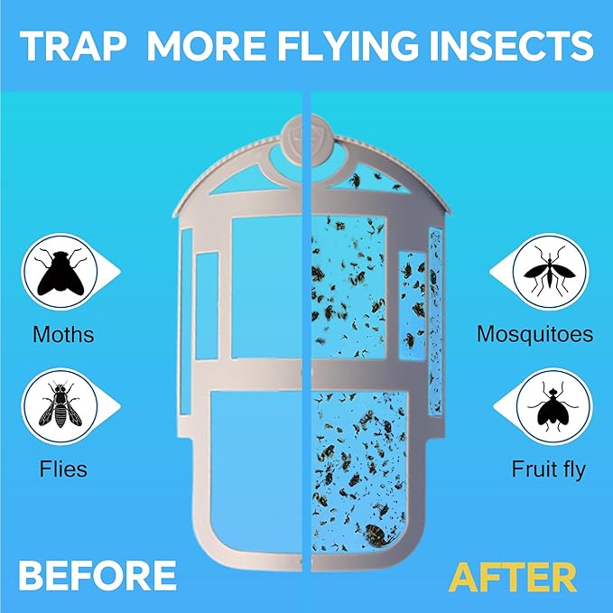 16 Pack Refill Cartridge Compatible with Flying Insect Trap,Replacement 100% Fit