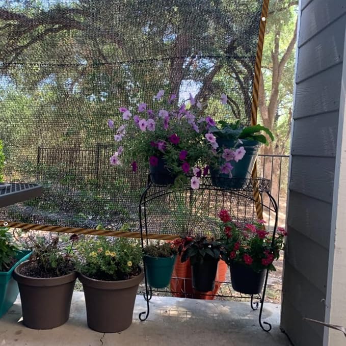 Shade Cloth - for Plants Greenhouse, 70% Sunblock Shade Sails -for Outdoor Garden Pergola Patio Lawn Sun Shade Cloths for Kennel Chicken Coop Easier to Hang Plant Shade Net Cover