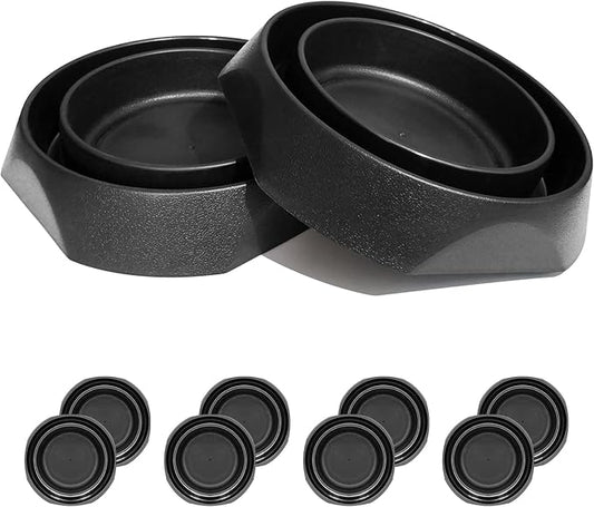 Bed Bug Interceptors with Anti Skid Pads | Bed Bug Traps and Detectors for Bed (Black-8 Pcs)