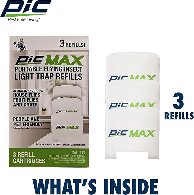 PIC Flying Insect Dual Portable Plug in Trap Parent (3 Refill Cartridges)