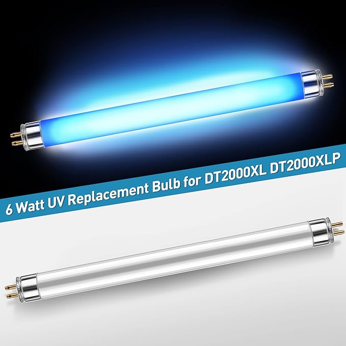 Bulbs Replacement for 32050, T5 6W UV Bulbs for Outdoor Insect Trap, Compatible with DT2000XLP DT2000XL DT3012, Mosquito and Flying Insect Trap Replacement UV Bulb(6)