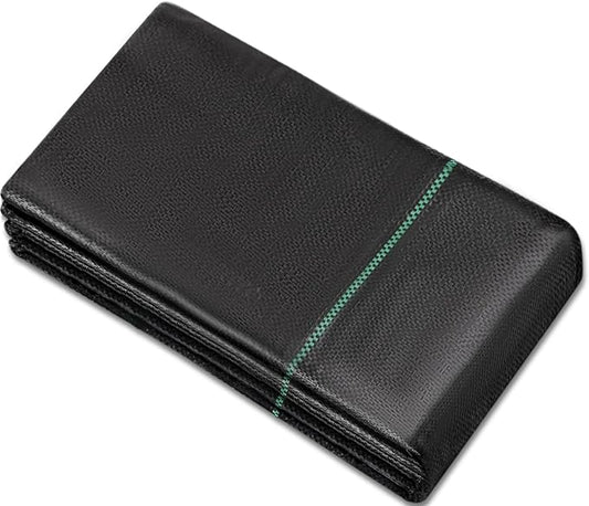 3ftx50ft Weed Barrier Landscape Fabric Heavy Duty, Weed Gardening Ground Cover Mat, Weed Control Garden Cloth, Woven Geotextile Fabric for Underlayment, Commercial Driveway Fabric, Black