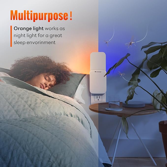 Mosalogic Fruit Fly Traps for Indoors Gnat Trap for House Indoor- 600 Sqft Protection Area UV Fly Insect Trapper for Fruit Flies，Gnat，Mosquito，and Other Flying Insect Plug in Bug Killer White