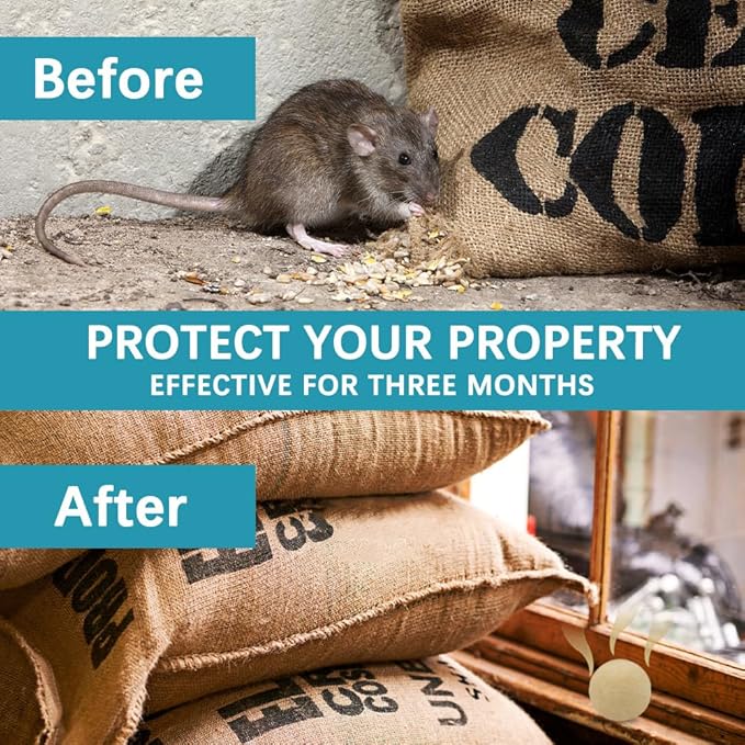 Rodent Repellent, Mice Repellent Indoor, Mouse Repellents Outdoor, Peppermint to Repel Mice and Rats, Mouse Deterrent, Rat Repellant for House, Mice Control for Car/Garage-8P