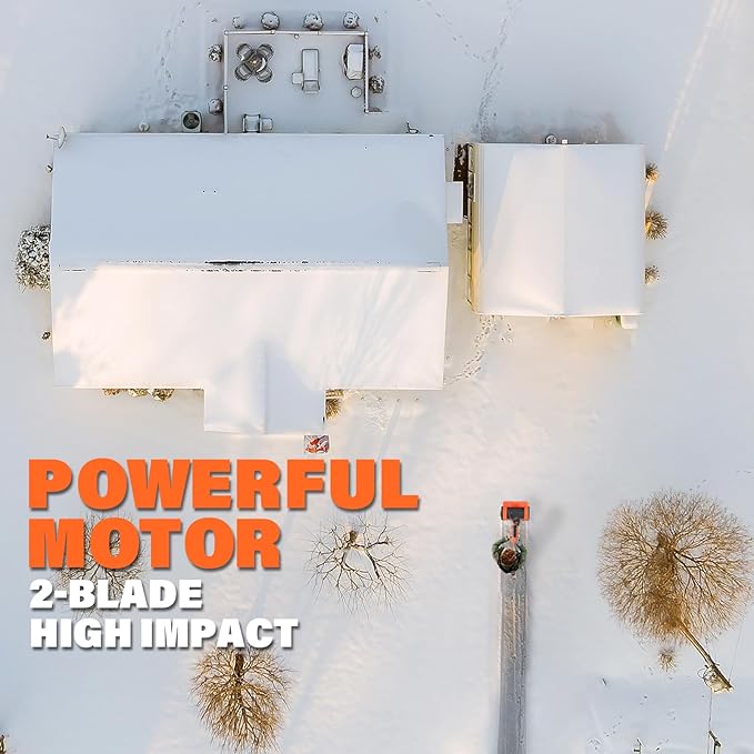 Maxlander Electric Snow Shovel, 11 inch 10Amp Corded Snow Shovel for Driveway, Electric Shovel for Snow Removal with Powerful Motor and Adjustable Handle, 300lbs/Min