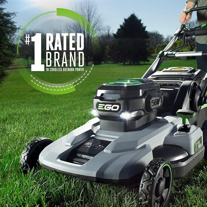 EGO POWER+ Electric Lawn Mower, Self-Propelled Cordless, Includes 56V 7.5Ah Battery and Rapid Charger - LM2102SP