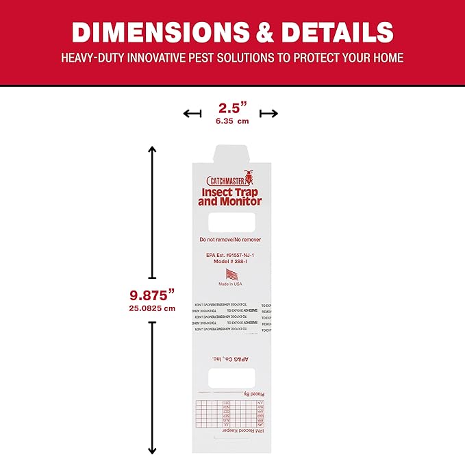 Catchmaster Spider & Insect Glue Traps 30-Pk (10 Sheets), Adhesive Cockroach Killer Glue Boards, Cricket Sticky Traps, Indoor Roach & Bug Catcher for Home, Garage & Shed, Pet Safe Pest Control