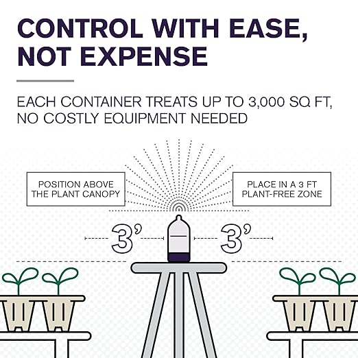 Atticus Pyrus TR Greenhouse Fogger (2oz) - Total Release Pyrethrin Insecticide/Miticide - Controls Mites, Thrips, Aphids, Whiteflies, and Fungus Gnats (Packaging May Vary)