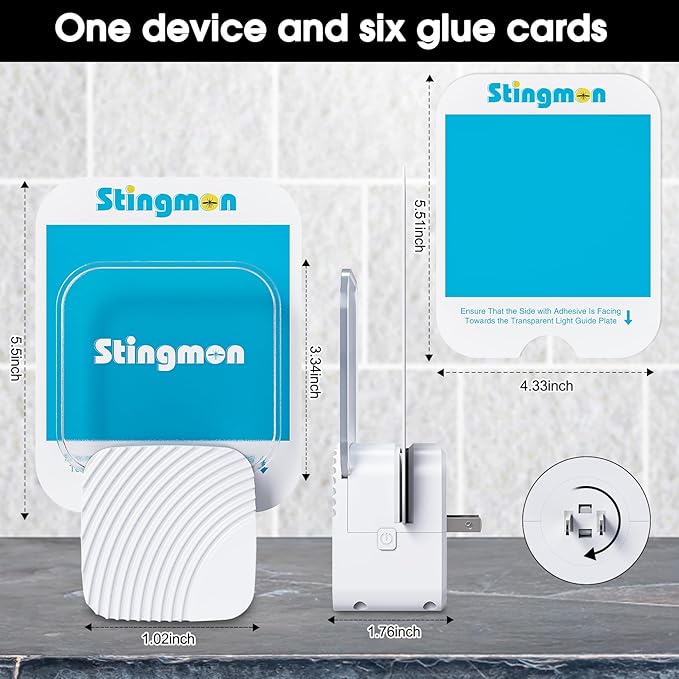 Indoor Fly Trap (1 Indoor Bug Zapper + 6 Refills) Plug-in Flying Insect Trap Fruit Fly Traps for Indoors with UV Light Gnat Traps for House Indoors Gnat Killer Home Office