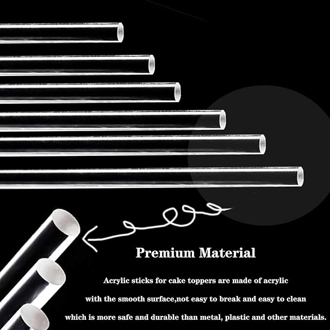 30 Pcs 18 Inch Acrylic Plant Stakes Garden Stakes Clear Orchid Stakes Clear Plant Sticks Potted Plant Christmas Support Stakes for Support Vines Grow Upright Indoor Outdoor Plants