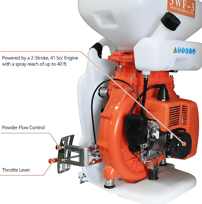 Backpack Sprayer Duster, 3.7 Gallon Mosquito Fogger Sprayer Outdoor