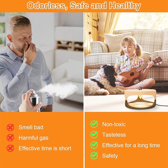 Flea Trap for Inside Your Home, Indoor Flea Traps with 1 Glue Discs Odorless Natural Fleas Killer Traps Pad Bed Bug Trap Light Bulb Pest Control for Home House Inside