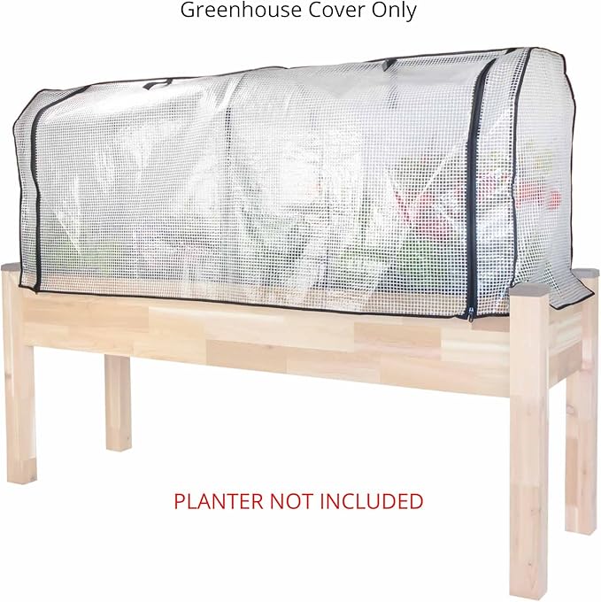 CedarCraft Greenhouse Cover 21" W x 67”L x 24" H - Provides The Perfect microclimate for Your Plants. Includes Frame & Cover. Planter NOT Included.