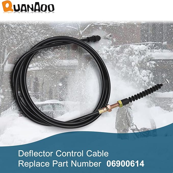 Deflector Control Cable 06900614 for Ariens Deluxe 24" 28" 30" 32" Platinum SHO 24" 30" AX 254cc Engine Snowblower Replace Gravely 885912 Snow Blower Replacement Chute Deflector Cable