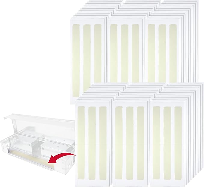 Catchmaster Pro Series Multi-Catch Mini Mouse Trap 216-Pack Mini Refills, Replaceable Glue Boards for Mouse Traps Indoor for Home, Live Catch Pest Control for Shed