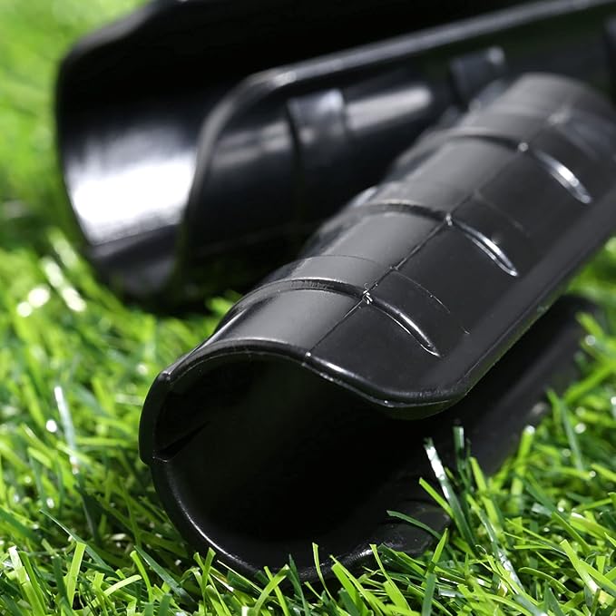 Mtsooning 32mm Greenhouse Frame Pipe Tube, 10 Pcs Plastic Garden Buildings Tube Clip, Black ABS Snap Clamp Tube Film Clip Connector for Sunshade Nets Frame Shelters Season Plant Supplies