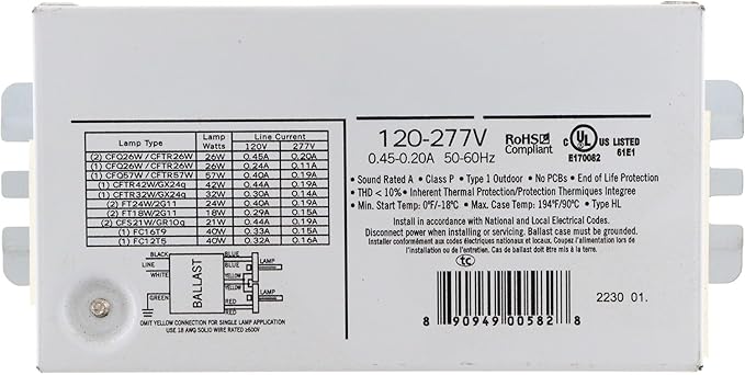 Replacement For 1000 BULBS IZT-2S26-M5-LD Ballast by Technical Precision