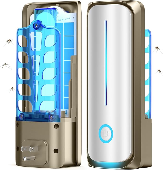 Flying Insect Trap, Plug in Fruit Fly Traps for Indoors, Light Trap Indoor Bug Zapper Gnat Traps for House Indoor with 10 Glue Card Refills