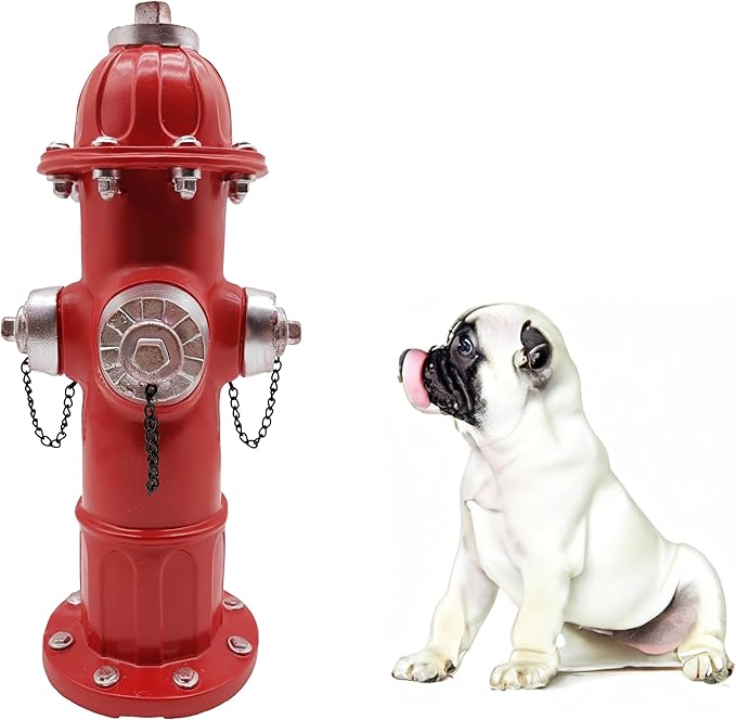 Teaeeno Outdoor Animal Decor Statue, Animal Sculpture Decoration for Yard Art, Garden Statues Decor for Home, Home Garden Décor Accents (Red)