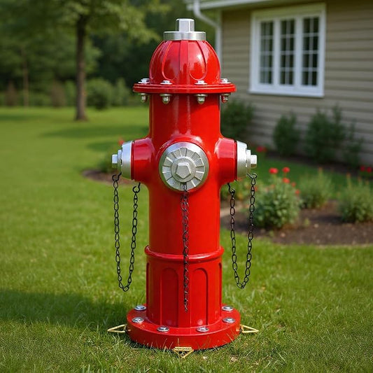 Fire Hydrant for Dogs To Pee On, Dog Fire Hydrant Pee Post Outdoor Statue for Yard Lawn Decor, Fake Fire Hydrant for Porch Garden Decorative Fireman Gift, 13.5"H × 5.9"L × 5.1"W (Classic)