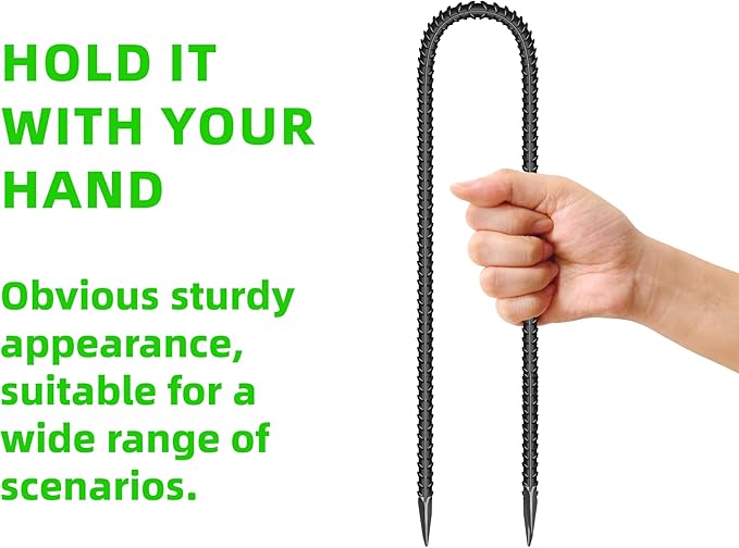 22 Pieces 12-Inch Garden Ground Stakes Galvanized Steel U Shape Hook Rebar Stake - Heavy Duty Anchors for Tents, Position Kits,Fences, and Trampolines