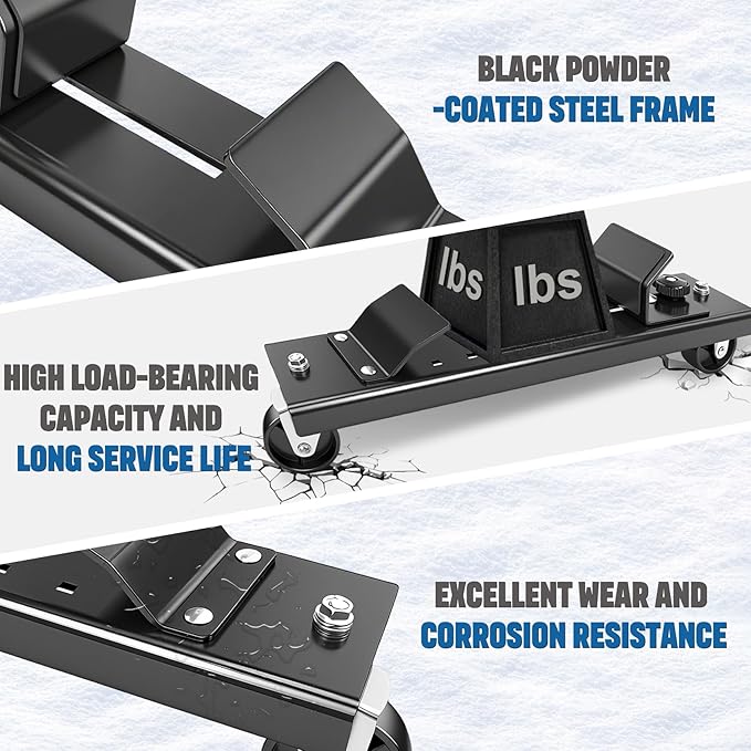 Snow Blower Storage Dollies, Fit for John Deere 44" 47" 54" Snowblower, Snowblower Storage Dollies for John Deere LP70692, Easily Move The Snow Blower Head, 2PCS