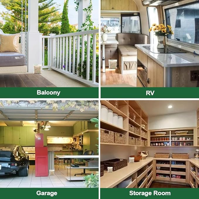 Squirrel Repellent Outdoor, Chipmunk Repellent for Outdoor, Keep Squirrel and Chipmunk Away from Garden, Attic, Yard and Bird Feeders, Safe for Kids, Pets and Plants - 8P