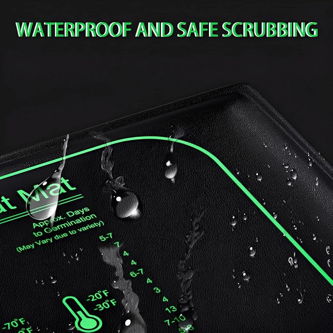 1 Pack Seedling Heat Mat with Digital Thermostat Controller,10" x 20.75" Temperature Control Waterproof Heating Pad for Seed Starting Indoor Plants Germination