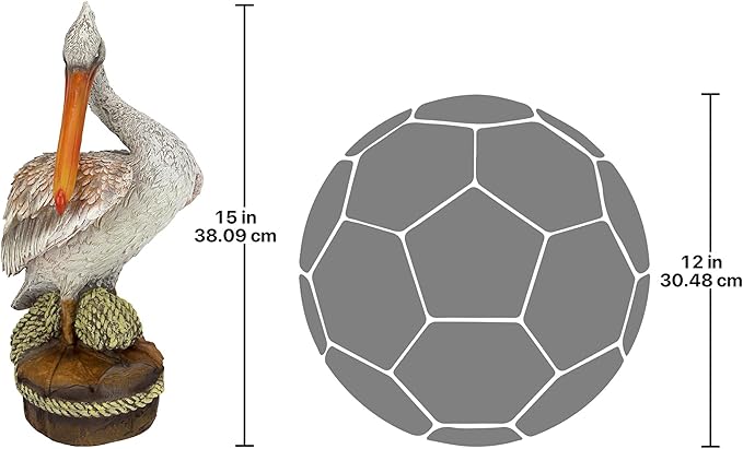 Design Toscano Ocean Side PIER 51 Pelican Statue