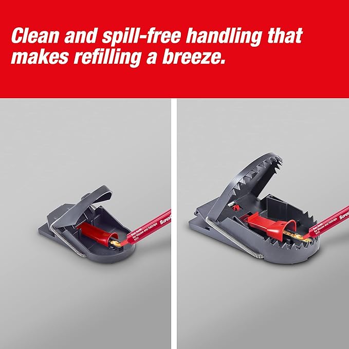 SWISSINNO Replacement Bait Syringe for Mouse and Rat Traps SuperCat – Highly Attractive Rodent Lure Paste – Long-Lasting Formula – Up to 20 Applications Each – Ready to Use - 4 Sets