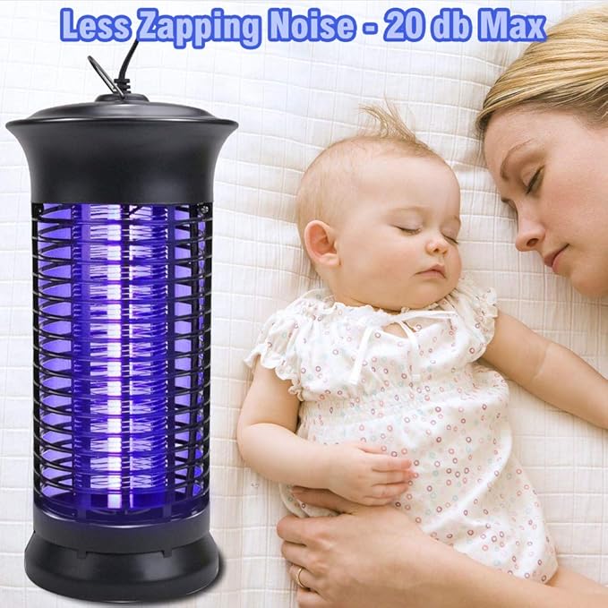 Bug Zapper Electric Indoor Insect Killer suspensible UV Light | Mosquito Killer Bug Fly Pests Attractant Trap Zapper Lamp w/Powerful 1000V Grid for Indoor Home Bedroom,Kitchen, Office