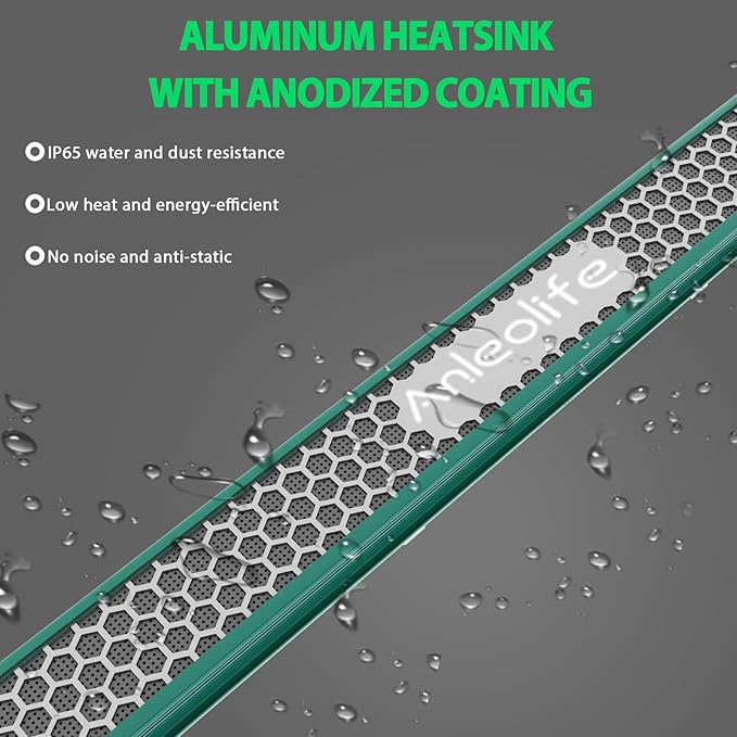 A ANLEOLIFE Stretchable LED Grow Lights with Samsung LM301H EVO Diodes 400W Full Spectrum Dimmable 3x5ft Coverage Bar Style Growing Lamp for Indoor/Tent Plants