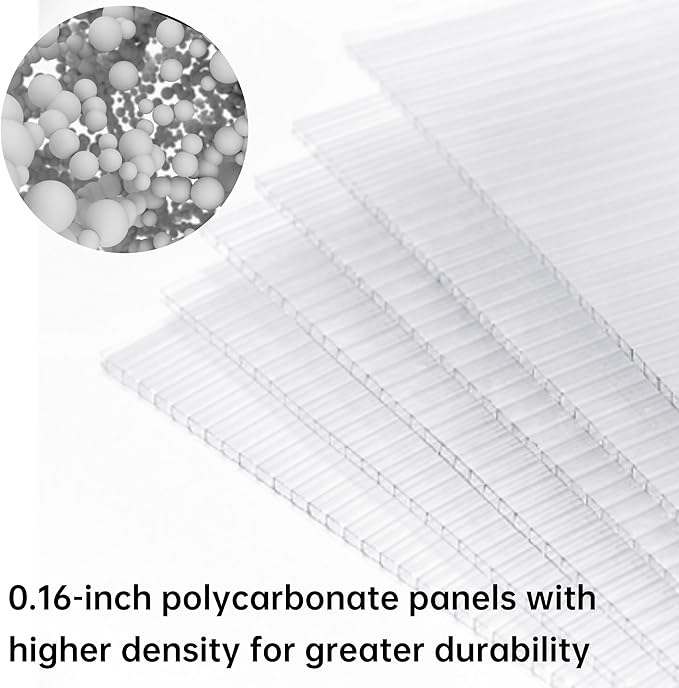 CQZY 6x8 FT Greenhouse for Outdoors,Walk-in Greenhouse for Outside,Silver