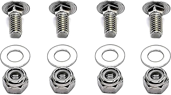 4-Pack 784-5581A (5/16-18) 5/8" Carriage Bolts Nuts kit fits MTD Shave Plate Scraper Bar 790-00120-0637 Snow blowers
