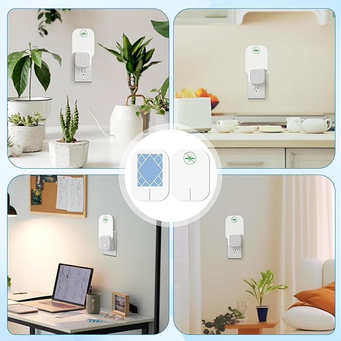 Qualirey 12 Pack Flying Insect Trap Refill Compatible with VEYOFLY Fly Trap VF01, Glue Board Bug Catcher, Replacement Sticky Glue Cards for Insect Bug Mosquito Gnat Fruit Fly Traps Indoors (Classic)