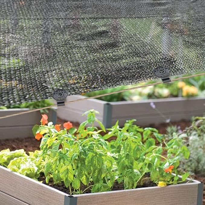 Shade Cloth Heavy Duty Lock Grip, 2023 New Shade Cloth Fix Plastic Clamp, Premium Tarp Clips Fence Fabric Clips for Greenhouse Outdoor Garden Netting, Anti Bird Netting, Sun Shade Net (30 Pcs)