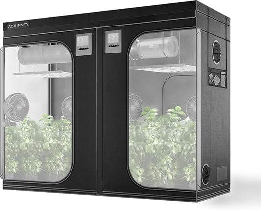 AC Infinity CLOUDLAB 894 Advance Grow Tent, 96”x48”x80” Thickest 1 in. Poles, Highest Density 2000D Diamond Mylar Canvas, 8x4 for Hydroponics Indoor Growing